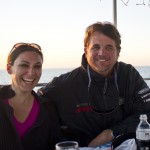 Island Genn and Capt Steven enjoying a Valentine's Day Dinner aboard the Sunset Culinaire
