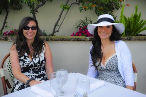 Island Genn and her sister Amy having Easter Day Brunch.