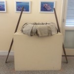 Here is an old Cuban raft used by exiles on display at the institute.