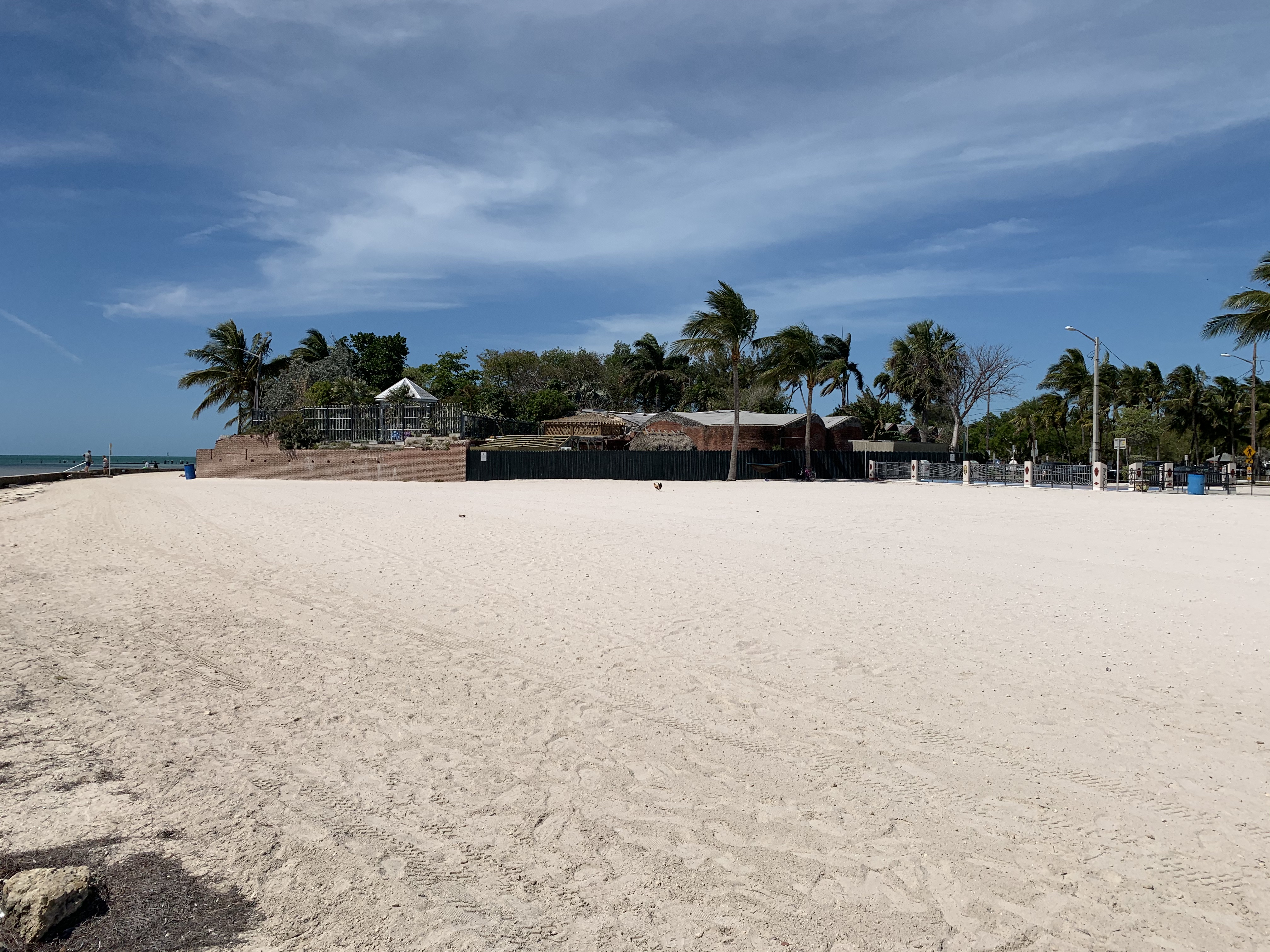 Higgs Beach, the African Cemetery, and the Martello Tower, home to the Key West Garden Club.