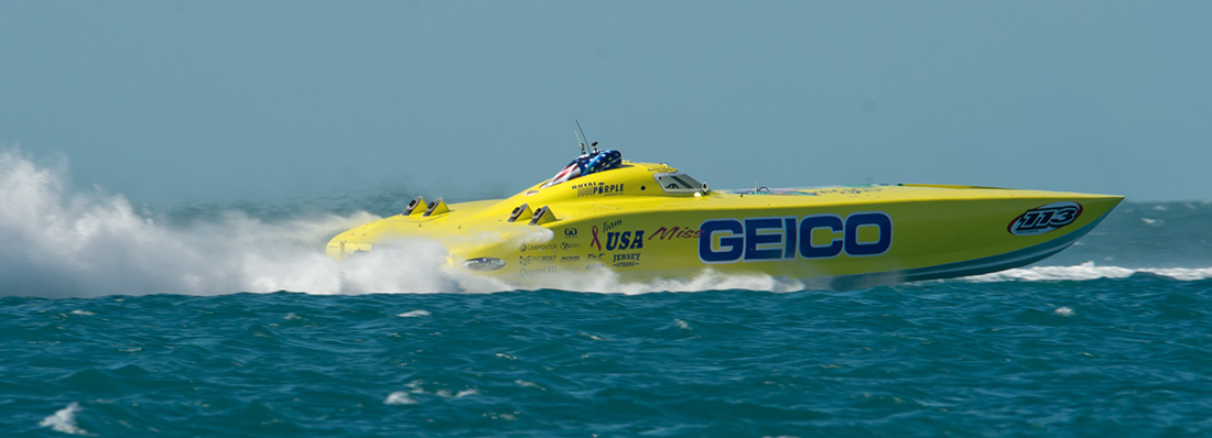 Key West events boat races Miss Geico